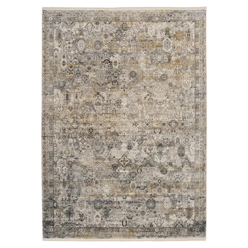 Webteppich Grau/goldfarben Toulon 240x340 Cm