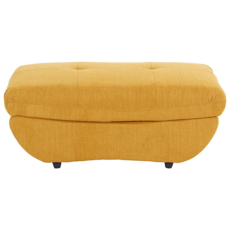 Hocker Park Mit Stauraum Webstoff Currygelb H: 43 Cm