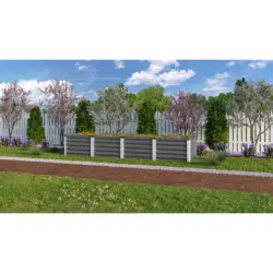 Hochbeet Stahl Linus In & Out BxHxT: 65x40,3x245 cm Anthrazit