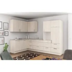 Einbauküche Eckküche Möbelix Ip1200 Ohne Geräte 185x320 Cm Seeahorn Dekor