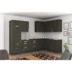 Möbelix Einbauküche Eckküche Möbelix Ip2200 Ohne Geräte 320x185 Cm Ulme Dekor