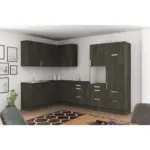 Möbelix Einbauküche Eckküche Möbelix Ip2200 Ohne Geräte 185x320 Cm Ulme Dekor