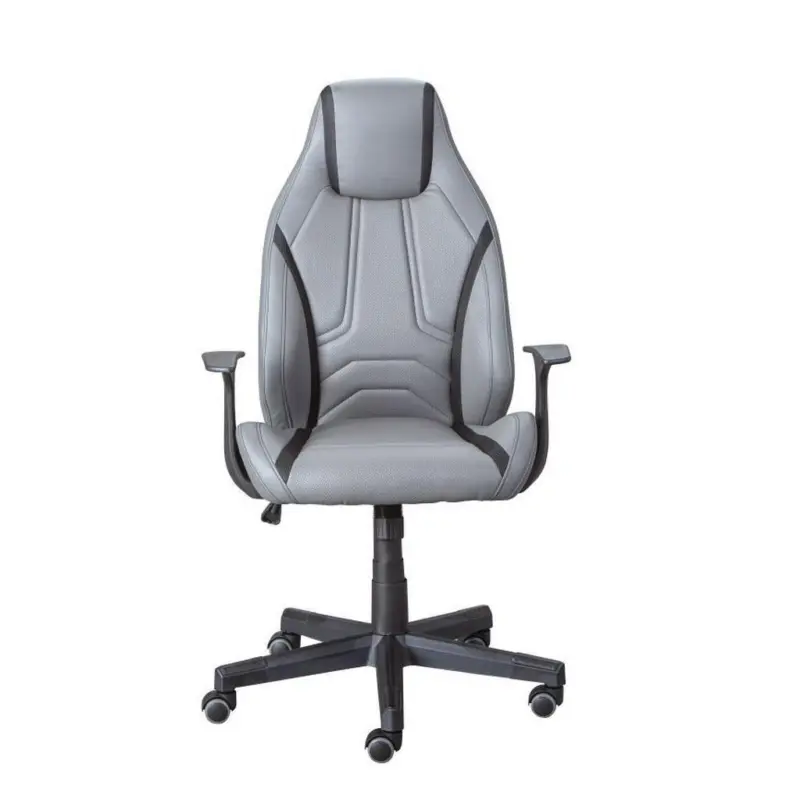 Jugenddrehstuhl Lysander Mit Kopfst&uuml;tze Grau/Schwarz, 120kg