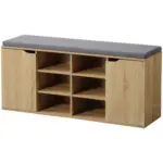 Möbelix Schuhschrank Eiche Dekor/grau Mit Sitzkissen B: 103 Cm