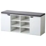 Möbelix Schuhschrank Weiß/grau Mit Sitzkissen B: 103 Cm