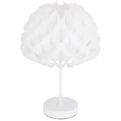 Tischlampe Irene Weiß Mit Schalter