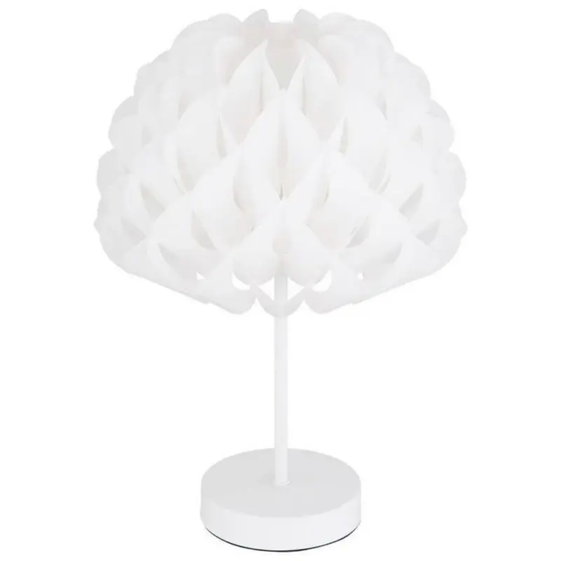 Tischlampe Irene Weiß Mit Schalter