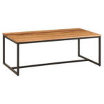 Möbelix Couchtisch Holz Massiv Akazie/Schwarz