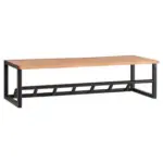 Möbelix Wandgarderobe Akaziefarben/ Schwarz Mit Hutablage, 7 Haken