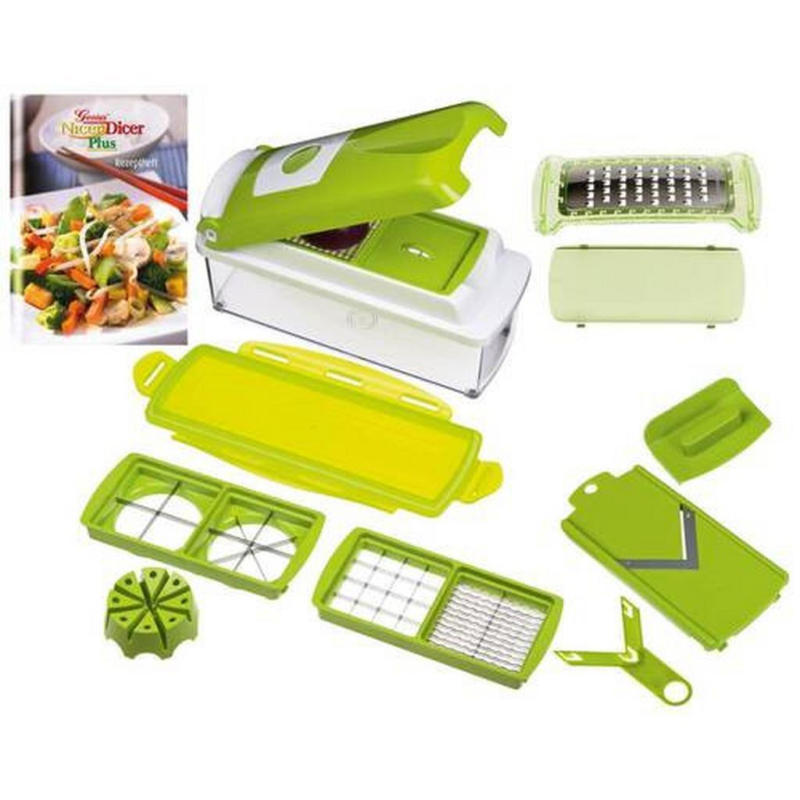 Küchenhelfer -Set Nicer Dicer Plus 12 -Teilig.