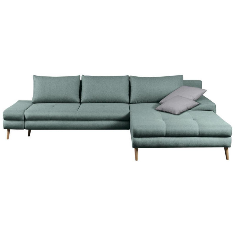 Ecksofa mit Schlaffunktion Floby Stauraum Hellblau
