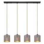 M&ouml;belix H&auml;ngeleuchte H: 150 Cm 4-Flammig