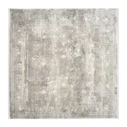 Webteppich Avignon Grau/goldfarben 240x240 Cm