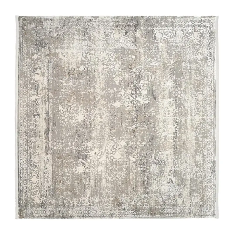 Webteppich Avignon Grau/goldfarben 240x240 Cm