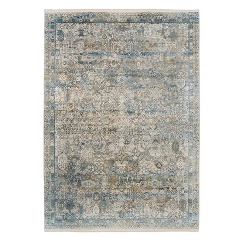 Webteppich Blau/Grau Naturfaser Toulon 120x180 cm