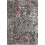 Möbelix Webteppich Grau Timeline Quantum 200x200 Cm Grau, Hellrot 200/200 cm