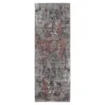 Möbelix Teppich Läufer Grau/rot Timeline Quantum 80x250 Cm