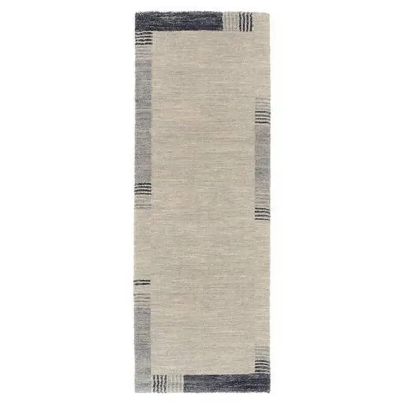 Teppich L&auml;ufer Grau/blau Palazzo Lobo 80x200 Cm