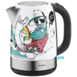Möbelix Wasserkocher Street Weiß Edelstahl 1,7 L 2200 W