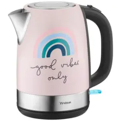 Wasserkocher Hellrosa Edelstahl 1,7 L 2200 W