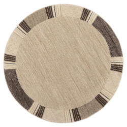 Webteppich Palazzo Lobo Braun/beige Rund Ø 120 Cm