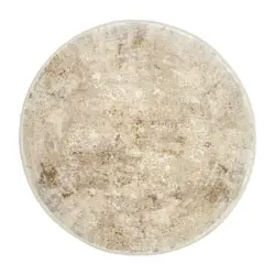 Webteppich Avignon Goldfarben/beige Rund Ø 160 Cm Goldfarben, Beige