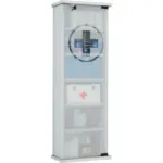Möbelix Medizinschrank Omal XXL Weiß 31x92 cm versperrbar