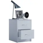 M&ouml;belix Nachtk&auml;stchen Wei&szlig; H: 40 cm Boxal Mini