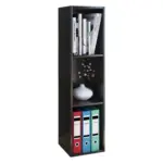 Möbelix DVD-Regal Mit 3 Fächern Mendas B: 34 cm Schwarz