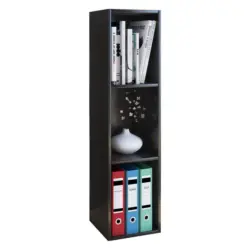 DVD-Regal Mit 3 Fächern Mendas B: 34 cm Schwarz