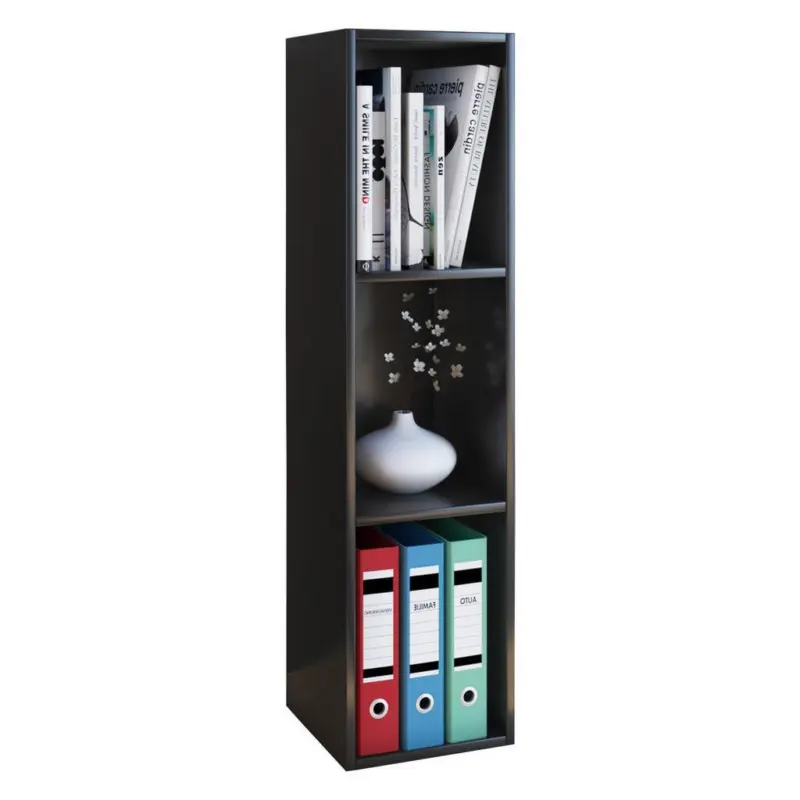 DVD-Regal Mit 3 Fächern Mendas B: 34 cm Schwarz