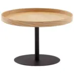 Möbelix Couchtisch Rund ,braun/Schwarz