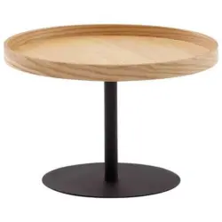 Couchtisch Rund ,braun/Schwarz