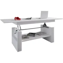 Couchtisch höhenverstellbar/ Ausziehbar Kobila ,weiß