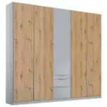 Möbelix Drehtürenschrank M. Schubladen 226 Cm Alabama Extra Hellgrau