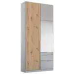 Möbelix Drehtürenschrank 51cm Alabama Extra, Hellgrau