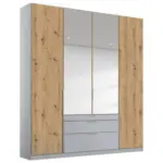 Möbelix Drehtürenschrank Mit Spiegel 181 Cm Alabama Extra Hellgrau