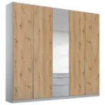 Möbelix Drehtürenschrank Mit Spiegel 226 Cm Alabama Extra Hellgrau