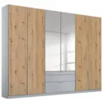 Möbelix Drehtürenschrank Mit Spiegel 271 Cm Alabama Extra Hellgrau