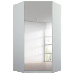Eckschrank Mit Spiegel 117 Cm Alabama Hellgrau
