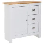 Möbelix Kommode Landhausstil B: 79 Cm, Weiß/eiche Dekor