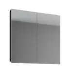 Möbelix Spiegelschrank Vcb 2-türig Bxhxt: 80x59x12 Cm Schwarz