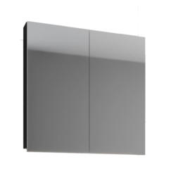 Spiegelschrank Vcb 2-türig Bxhxt: 80x59x12 Cm Schwarz