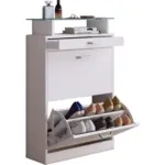 Möbelix Schuhkipper Braso Weiß Holzwerksoff B: 59 Cm