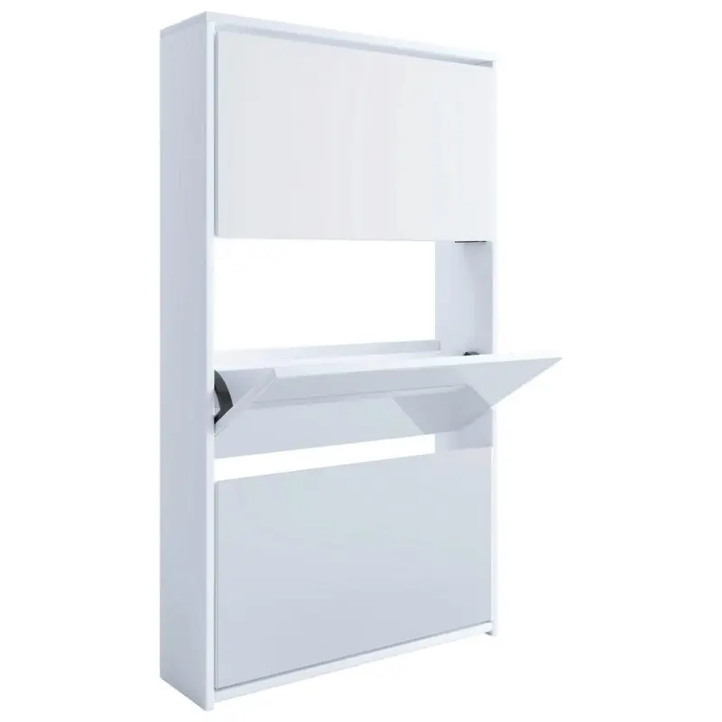 Schuhkipper Stido XL Weiß Holz Deko B: 63 cm