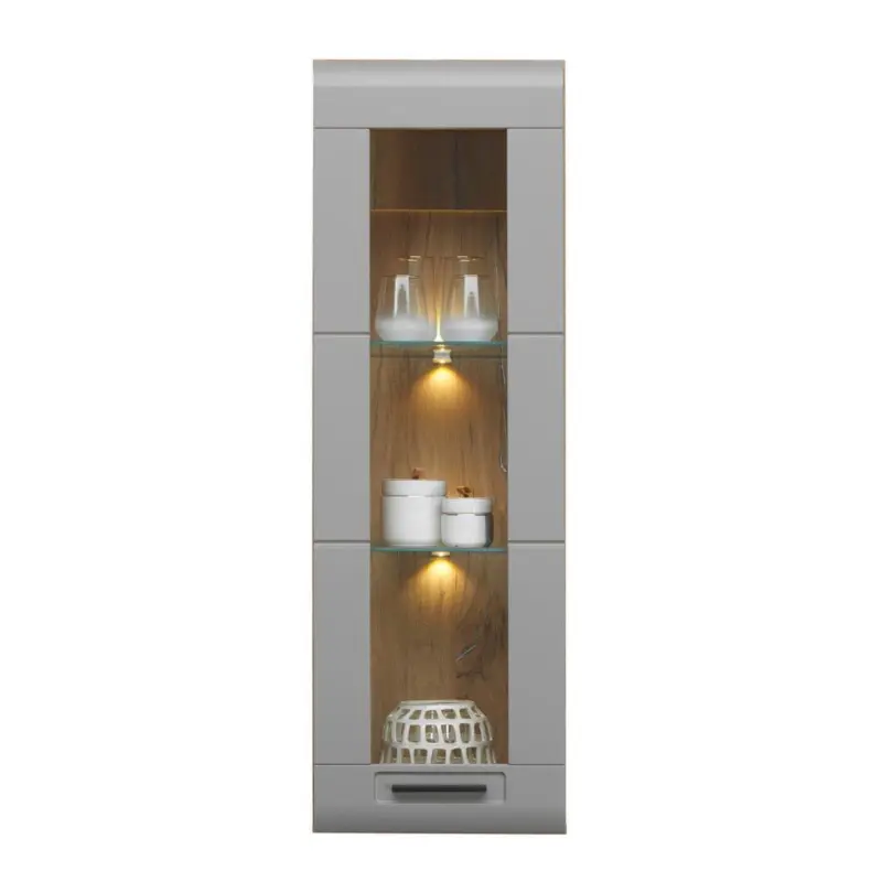 Hängevitrine Auris B: 40 Cm Eiche/basalt