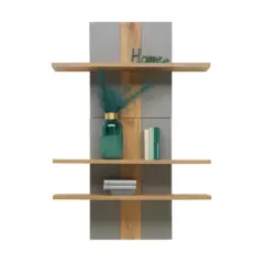 Wandregal Auris B: 100 cm Eiche Dekor 3 Fächer