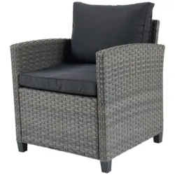 Gartensessel Vipora Polyrattan mit Kissen