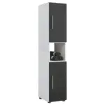 Möbelix Hochschrank Flandu B: 31 Cm Schwarz/weiß