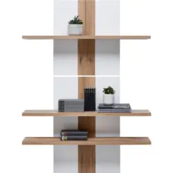 Wandregal Auris B: 100 Cm Eiche Dekor/wei&szlig;